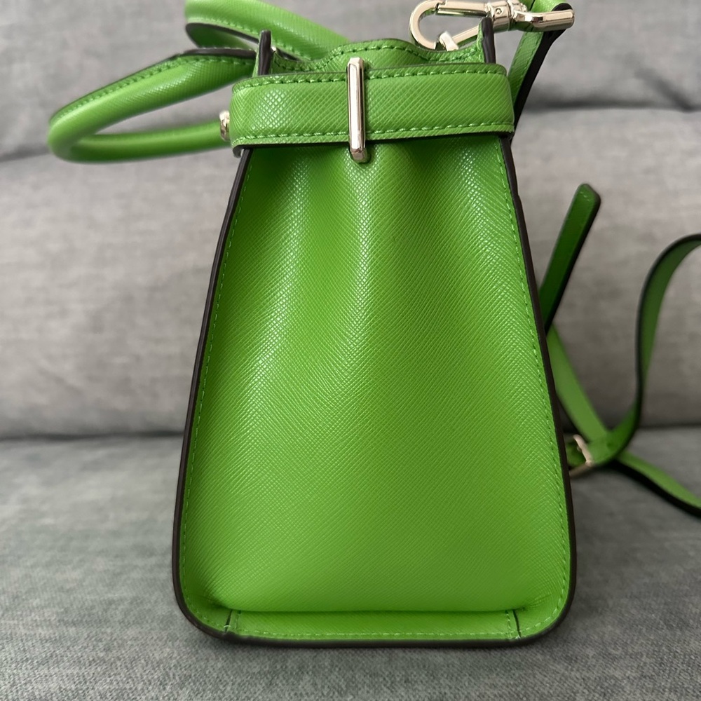 NWT Kate Spade Small Staci Satchel Crossbody - GREEN- - Picture 7 of 7